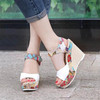 VTOTA Summer Shoes Women Sandals Sweet high-heeled Shoes Wedges Fish Head Women Sandals Waterproof Platform Shoes Women 326