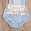 2017 Cute Newborn Baby Romper Summer Sleeveless Tassel Jean Clothes Toddler Kids Jumpsuit Backless Halter Outfits Sunsuit 2017 Cute Newborn Baby Romper Summer Sleeveless Tassel Jean Clothes Toddler Kids Jumpsuit Backless Halter Outfits Sunsuit