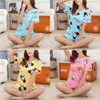 2017 Cute pajamas sets with Cartoon printed women pajama sets summer short sleeve Loungewear sexy Pyamas hot selling