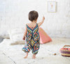2017 Cute Newborn Baby Romper Summer Sleeveless Boho Loose Floral Jumpsuit Sunsuit Toddler Kids Clothes 0-24M