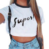 2018 New Blusas Femininas Women Blouse Shirt Crop Top Harajuku Short Sleeve O-neck Rose Print Tee Tops Brand Casual Blouses