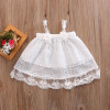 2018 New Baby Kids Girls Summer Dress Sleeveless Princess Party Flower Tutu Dress Clothes 0-24M