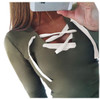 2018 New Autumn Women Fashion Hoodies Sweatshirts Long Sleeve V-neck Bandage Hoodies Shirts Casual Sexy Women Tops GV371