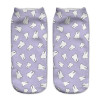 2018 New arrival Women Low Cut Ankle Socks Funny Aliens 3D Printing Sock Cotton Hosiery Printed Sock