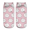 2018 New arrival Women Low Cut Ankle Socks Funny Aliens 3D Printing Sock Cotton Hosiery Printed Sock
