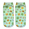 2018 New arrival Women Low Cut Ankle Socks Funny Aliens 3D Printing Sock Cotton Hosiery Printed Sock
