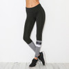 Autumn Fitness Sporting Leggings Women Workout Leggings High Waist Sporter Skinny Striped Women Leggings Pants Black Leggins