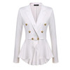 Autumn Fashion Women Slim Fit Blazer Jackets Long Sleeve Blazer Workwear Casaco Feminino Solid No Button Clothes Plus Size