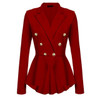 Autumn Fashion Women Slim Fit Blazer Jackets Long Sleeve Blazer Workwear Casaco Feminino Solid No Button Clothes Plus Size