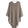 Autumn Clothes Shawl Scarf Sweater Women Women Cardigan Ladies Cape Coat Fringe Poncho Oblique Stripe Coat Bohemian New