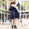 AuroraBaby Big Girls Dresses Thicken Warm Cotton Autumn Winter Children's Clothes Kids Dresses Elegant Style New Arrival