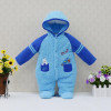 2018 Winter Newborn Coral Fleece One-Pieces Rompers Baby Clothing Girls Hoodie Fluffy Boys Clothes Toddler Warm Sleepwear