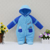 2018 Winter Newborn Coral Fleece One-Pieces Rompers Baby Clothing Girls Hoodie Fluffy Boys Clothes Toddler Warm Sleepwear