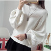 2018 Spring Autumn Winter Women Sweater Fashion Turtleneck Lantern Sleeves Pullovers Loose Knitted Sweaters Female Jumper Top S7 2018 Spring Autumn Winter Women Sweater Fashion Turtleneck Lantern Sleeves Pullovers Loose Knitted Sweaters Female Jumper Top S7