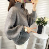 2018 Spring Autumn Winter Women Sweater Fashion Turtleneck Lantern Sleeves Pullovers Loose Knitted Sweaters Female Jumper Top S7 2018 Spring Autumn Winter Women Sweater Fashion Turtleneck Lantern Sleeves Pullovers Loose Knitted Sweaters Female Jumper Top S7