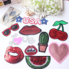 Free shipping 1pcs/lot cartoon patches fashion Embroidered iron on patch for clothing Applique DIY Accessory