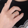 free shipping 18k white gold or rose gold 0.12ct nature diamond classic ring for women engagement wedding anniversary
