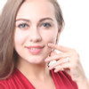 free shipping 18k white gold 0.56ct nature diamond classic ring for women engagement wedding