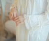 Free Shipping 100% Cotton Princess Nightdress Royal Pijamas Long Sleepwear Women's Nightgowns Lace Nightshirt