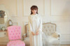 Free Shipping 100% Cotton Princess Nightdress Royal Pijamas Long Sleepwear Women's Nightgowns Lace Nightshirt