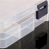 KuZHEN Plastic Adjustable 12 Compartment Storage Box Earring Jewelry Bin Case Container Sewing box Rhinestone Nail Art Tip
