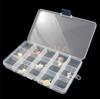 KuZHEN Plastic Adjustable 12 Compartment Storage Box Earring Jewelry Bin Case Container Sewing box Rhinestone Nail Art Tip