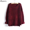 Ksenia 2017 Women Loose sweaters and Pullovers Autumn Winter Fashion Casual O-Neck Knitted Sweater pullover female jumper