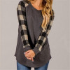 Rogi Plaid Shirt Women Casual Long Sleeve Womens Tops And Blouses New Fashion Patchwork Shirts Top Blouse Blusas Mujer Plus Size Rogi Plaid Shirt Women Casual Long Sleeve Womens Tops And Blouses New Fashion Patchwork Shirts Top Blouse Blusas Mujer Plus Size