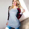 Rogi Plaid Shirt Women Casual Long Sleeve Womens Tops And Blouses New Fashion Patchwork Shirts Top Blouse Blusas Mujer Plus Size Rogi Plaid Shirt Women Casual Long Sleeve Womens Tops And Blouses New Fashion Patchwork Shirts Top Blouse Blusas Mujer Plus Size