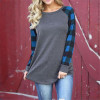Rogi Plaid Shirt Women Casual Long Sleeve Womens Tops And Blouses New Fashion Patchwork Shirts Top Blouse Blusas Mujer Plus Size Rogi Plaid Shirt Women Casual Long Sleeve Womens Tops And Blouses New Fashion Patchwork Shirts Top Blouse Blusas Mujer Plus Size