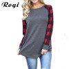 Rogi Plaid Shirt Women Casual Long Sleeve Womens Tops And Blouses New Fashion Patchwork Shirts Top Blouse Blusas Mujer Plus Size Rogi Plaid Shirt Women Casual Long Sleeve Womens Tops And Blouses New Fashion Patchwork Shirts Top Blouse Blusas Mujer Plus Size