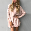 Rogi Long Knitted Sweater Tops Women 2017 Autumn Casual Loose Batwing Sleeve Knit Sweater Oversized Pullover Jumper Pull Femme