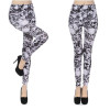 Leggings for Women New AOWOFS Female Skull Print Pattern Skinny Slim Fit Pants Stretchy Leggings Hot Item Hot