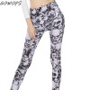 Leggings for Women New AOWOFS Female Skull Print Pattern Skinny Slim Fit Pants Stretchy Leggings Hot Item Hot