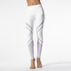 Legging Fitness White Striped Sportswear Women Sporting Leggings Workout Pants Clothing Elasticity Ropa Mujer