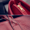 LEFUR Leather Tassel Handbags Women Shopper Totes Vintage Bags Retro Leather Tote Bag For Girl Ladies Shoulder Bag Winter Femme