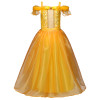 Girls Cartoon Fancy Dress Kids Yellow Shoulder Princess Party Dress Beauty and the Beast Belle Cosplay Kid Long Halloween Dress Girls Cartoon Fancy Dress Kids Yellow Shoulder Princess Party Dress Beauty and the Beast Belle Cosplay Kid Long Halloween Dress