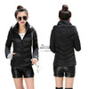 Girl Winter Zipper Jacket Women Parka Thicken Outerwear Anorak Women Down Parka Coats, Short Slim Design Cotton-padded Plus Size
