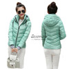 Girl Winter Zipper Jacket Women Parka Thicken Outerwear Anorak Women Down Parka Coats, Short Slim Design Cotton-padded Plus Size