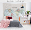 Vintage World Map Tapestry