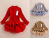 Girl Dress Thick Warm Girl Dress Christmas Wedding Party Dresses Knitted Chiffon Winter Kids Girls Clothes Children CLothing