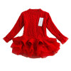 Girl Dress Thick Warm Girl Dress Christmas Wedding Party Dresses Knitted Chiffon Winter Kids Girls Clothes Children CLothing