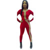 2016 Hot Sexy Women Clubwear Rompers And Jumpsuits Bodycon Long Sleeve Hollow Out Jumpsuit Romper Women macacao feminino longo