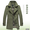 2016 Hot Sale Trench Coat Men Tops Autumn Style Single Breasted Trench Coat High Quality Cloth Long Mens Trench Jacket Coat