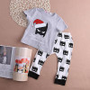 2016 Baby Boy Clothes Batman Set Baby Boy Girls Christmas Outfits Tops+Batman Pants 2pcs Clothes Set