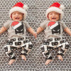 2016 Baby Boy Clothes Batman Set Baby Boy Girls Christmas Outfits Tops+Batman Pants 2pcs Clothes Set