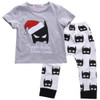 2016 Baby Boy Clothes Batman Set Baby Boy Girls Christmas Outfits Tops+Batman Pants 2pcs Clothes Set