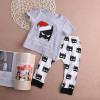 2016 Baby Boy Clothes Batman Set Baby Boy Girls Christmas Outfits Tops+Batman Pants 2pcs Clothes Set