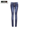 2016 AutumnTop New Hot Sale STRETCH JEANS Pencil Ripped Skinny Jeans Woman Fashion Slim Blue Low Waist Women's Slim Denim Pants