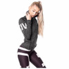 Autumn Winter Women letter print Sweatshirts Pullover Long Sleeve Harajuku Hooded Hoodie Sweatshirt Pullover